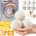 Pack Of 3 Wool Drying Balls For Anti Winding Laundry