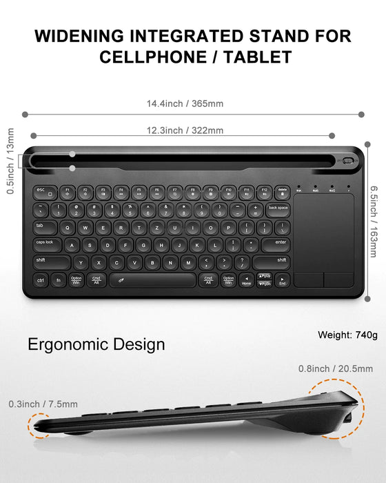 Ultra Thin Bluetooth Keyboard For Ipad