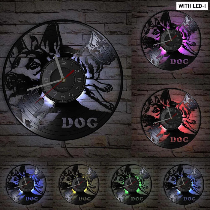 Contemporary Dog Wall Clock