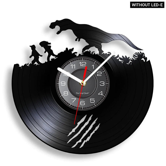 Jurassic T Rex Vinyl Record Wall Clock