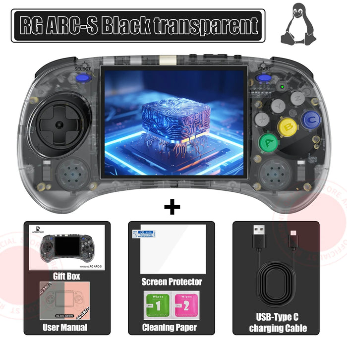 Rg Arc S/rg Arc D Retro Games Rk3566 4.0 Handheld Console Linux System 640 480 3500mah Hd Compatible