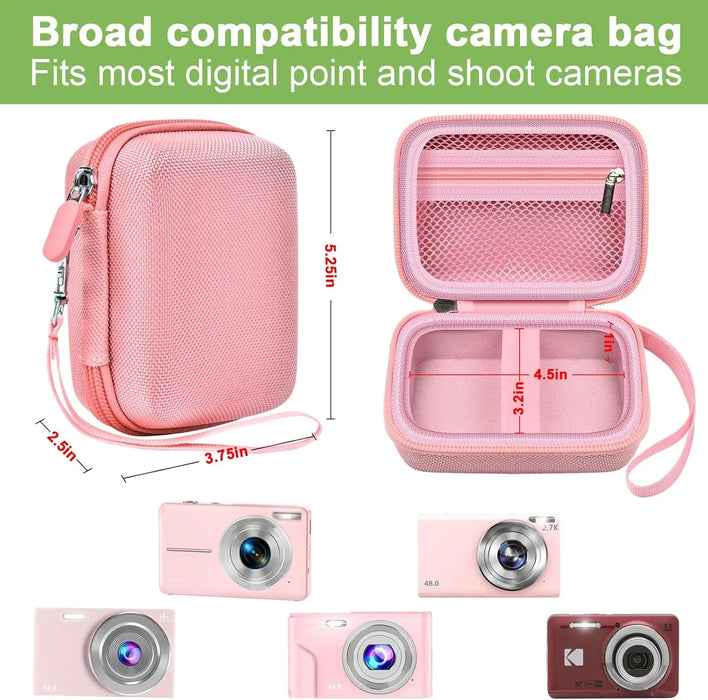 Compact Camera Case For Vahoiald Fhd 1080P Camkory Kodak Pixpro Fz45Bk Vlogging 16Mp Compatible