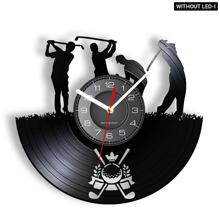 Retro Vinyl Record Golf Wall Clock