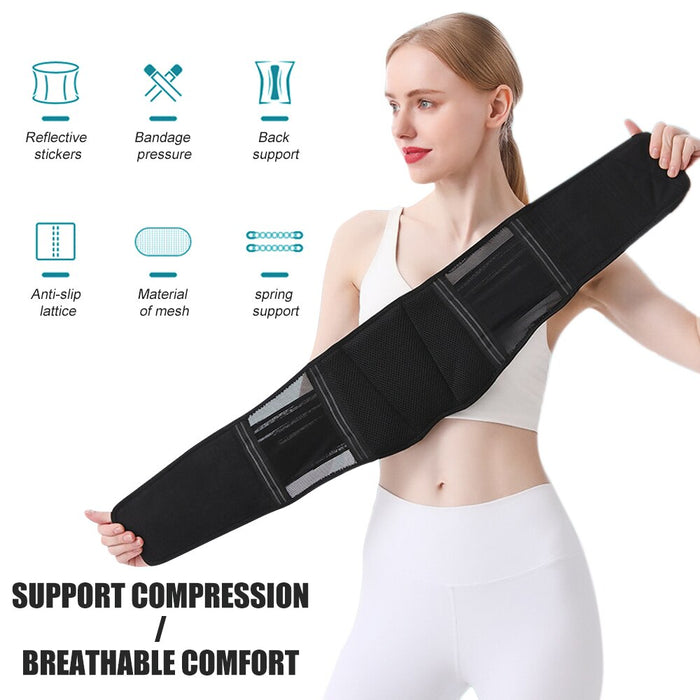 Breathable Adjustable Waist Brace Belt for Lower Back Pain Herniated Disc