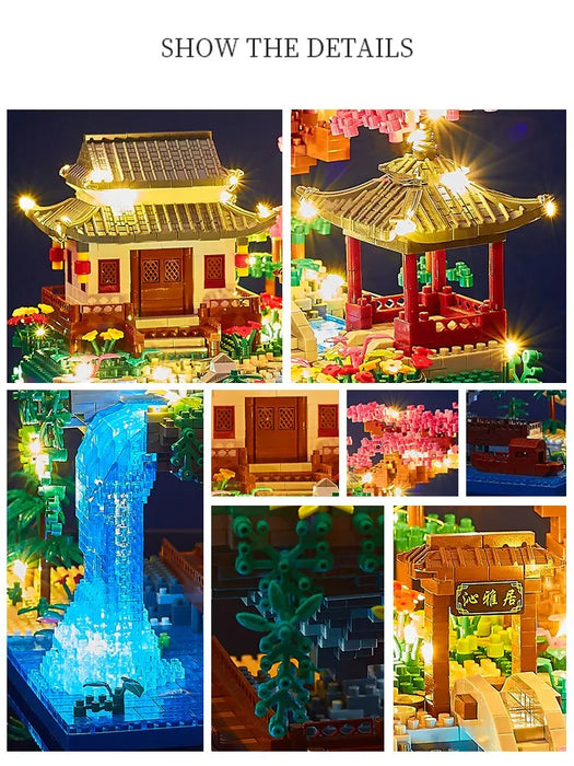 3320 Piece Diy Cherry Blossom Tree House Building Set