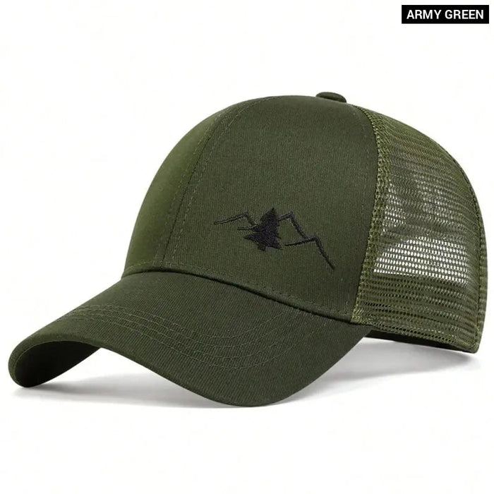 Breathable Mountain Baseball Cap / Hats For Outdoor Wear