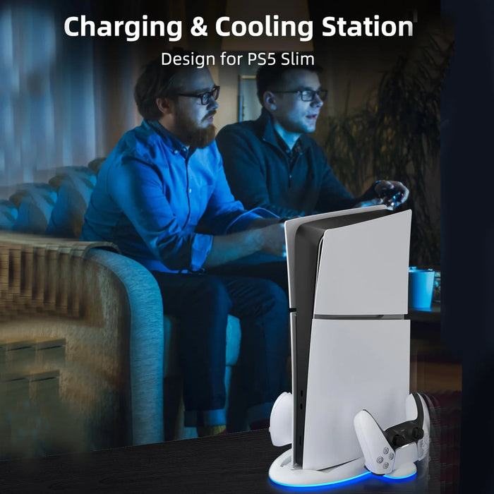 Ps5 Slim Stand And Cooling Station With Dual Controller Charger