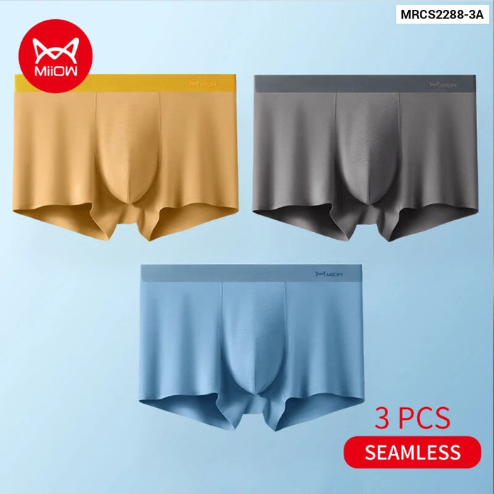 3 Piece Modal Silk Mens Boxer Shorts