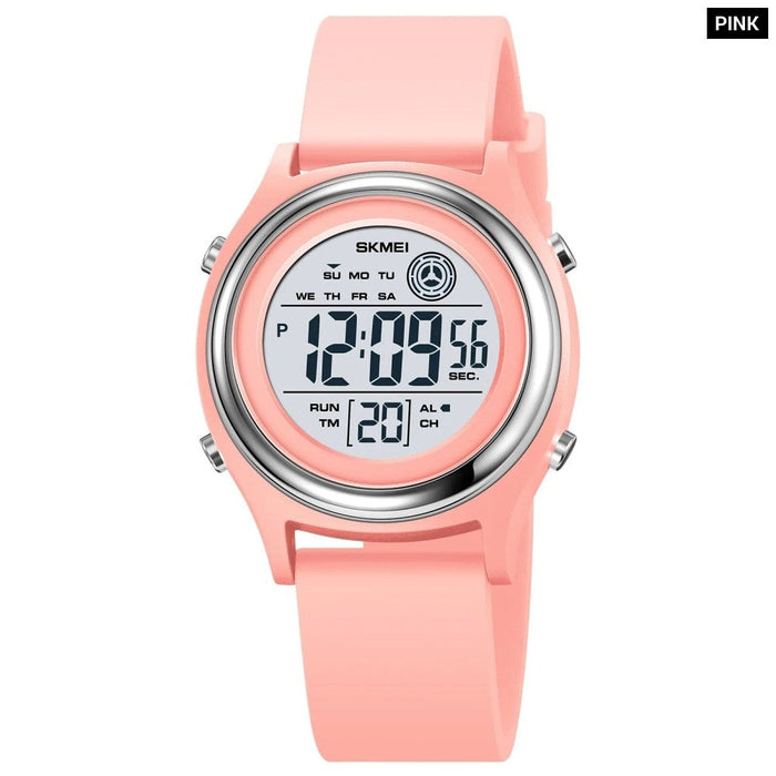 Men's & Women's Silicone Digital Date Calendar Display 5ATM 50M Water Resistant Wristwatch