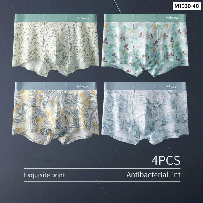 4 Piece Refreshing Mens Boxer Underpants