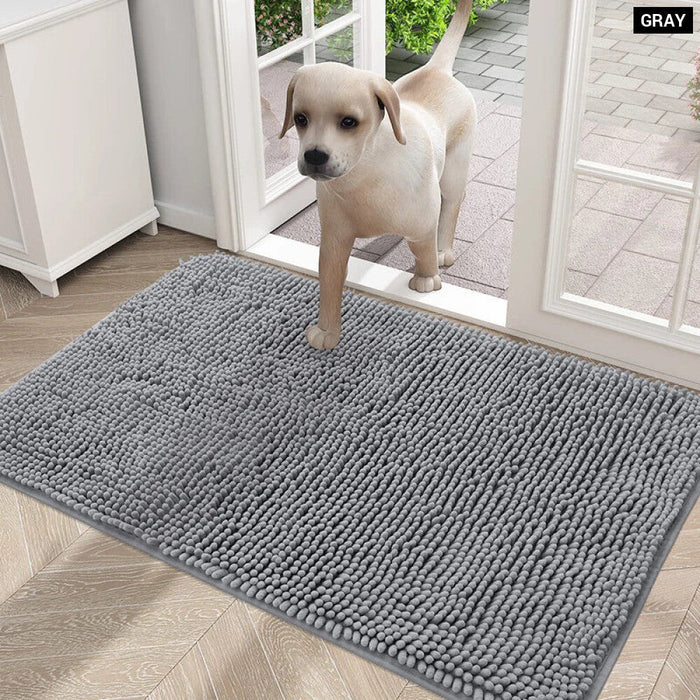 Non Slip Microfiber Dog Mat Absorbent Quick Drying Washable