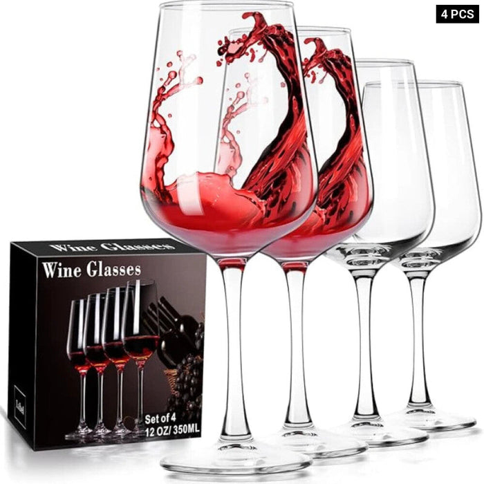 350Ml Clear Glass Wine Glasses For Parties And Family Dinners