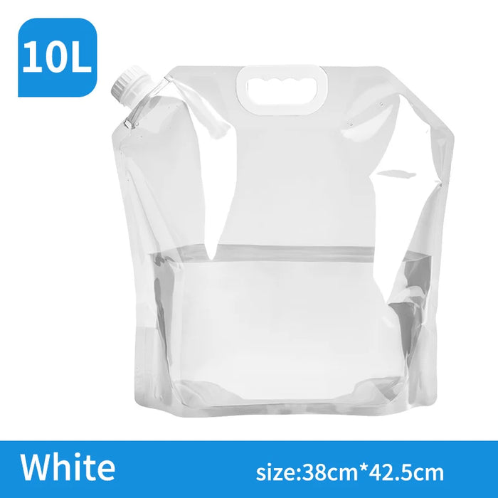 Portable 5/10l Folding Water Bag For Camping