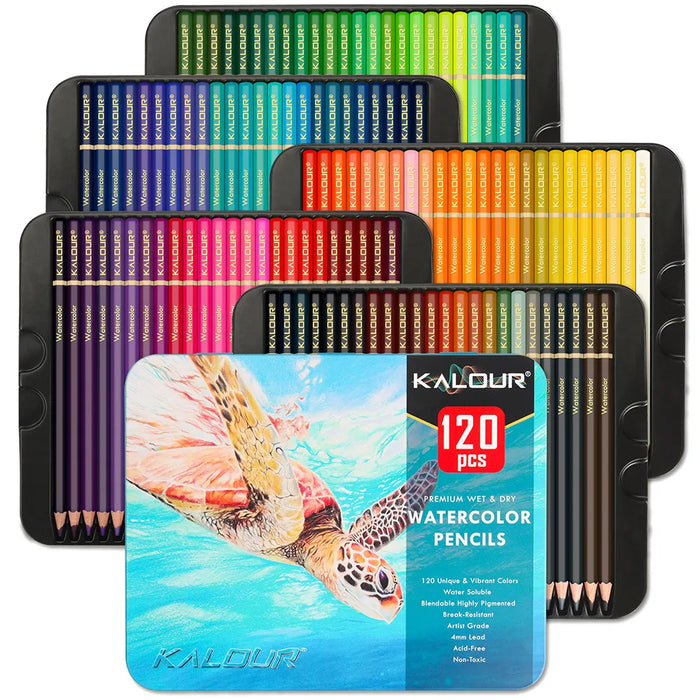 120 Adult Colouring Pencils Set
