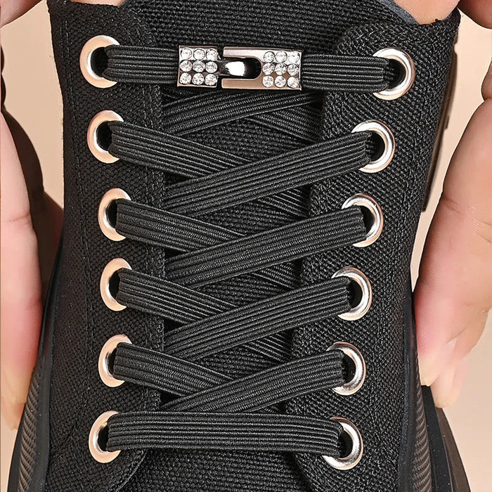 Flexible Diamond Buckle Laces For Sneakers And Boots