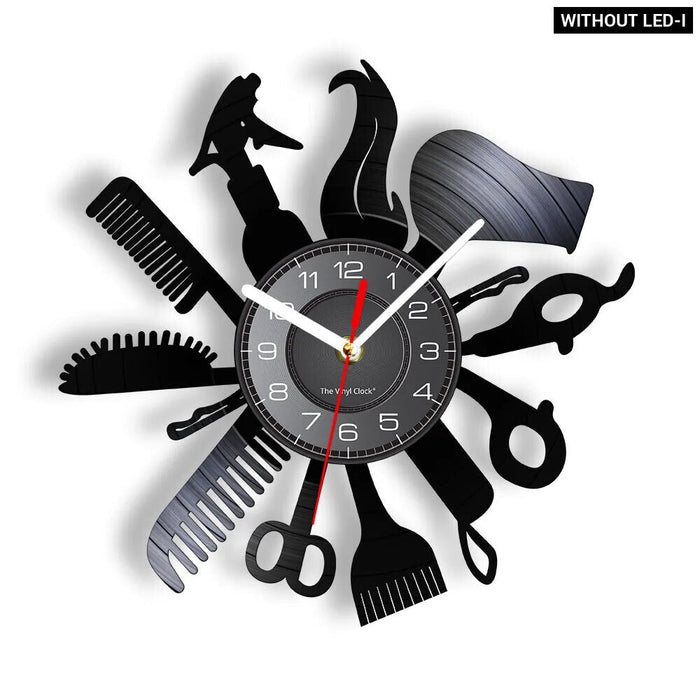 Barber Wall Clock For Hair Salon Interior Design