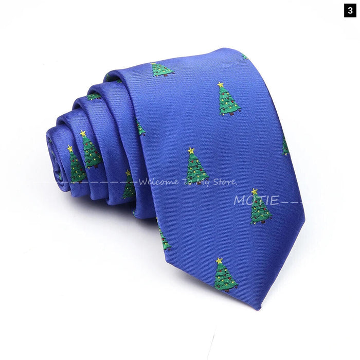 Santa Claus Necktie For Christmas And Halloween Parties