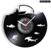 Modern Fly Fishing Vinyl Record Wall Clock