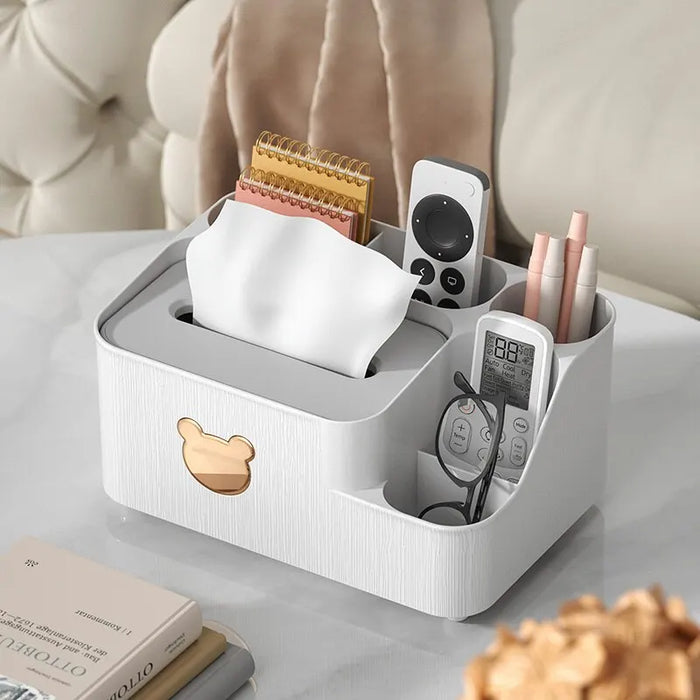 Multi Functional Tissue Storage Box For Living Room Desktop