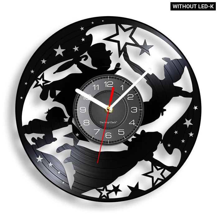 Neverland Vinyl Record Clock