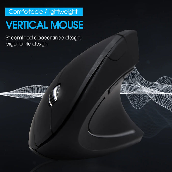 1600 Dpi Wireless Vertical Gaming Mouse For Pc/laptop