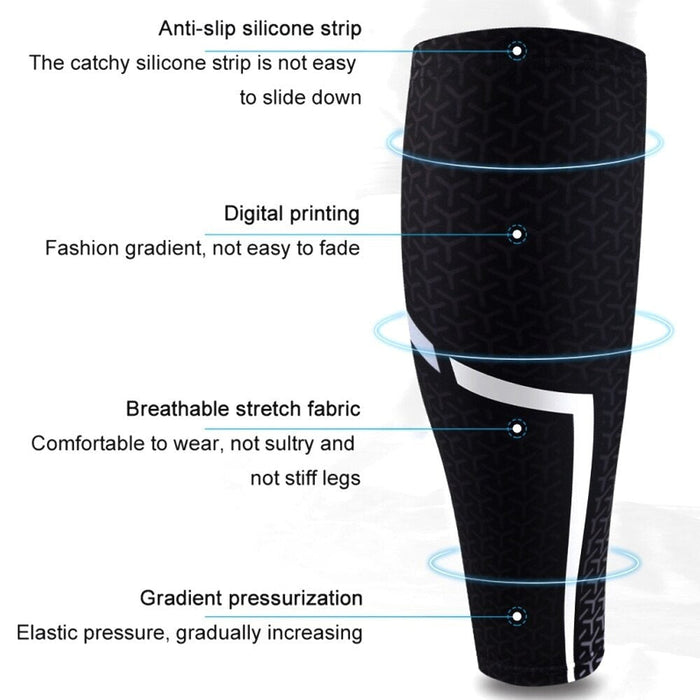 1Piece Sports Calf Compression Leg Sleeves For Running Cycling Basketball