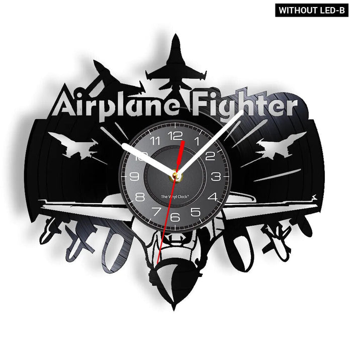 Stealth B2 Bomber Vinyl Record Clock