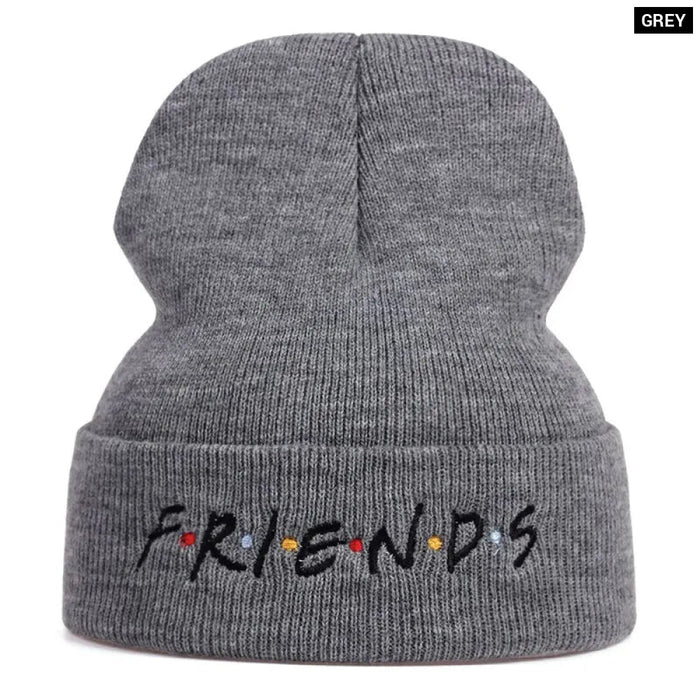 Friend Embroidered Beanie / Hat For Autumn / Winter