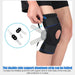 Hinged Knee Support Brace With Side Stabilizer & Eva Pads