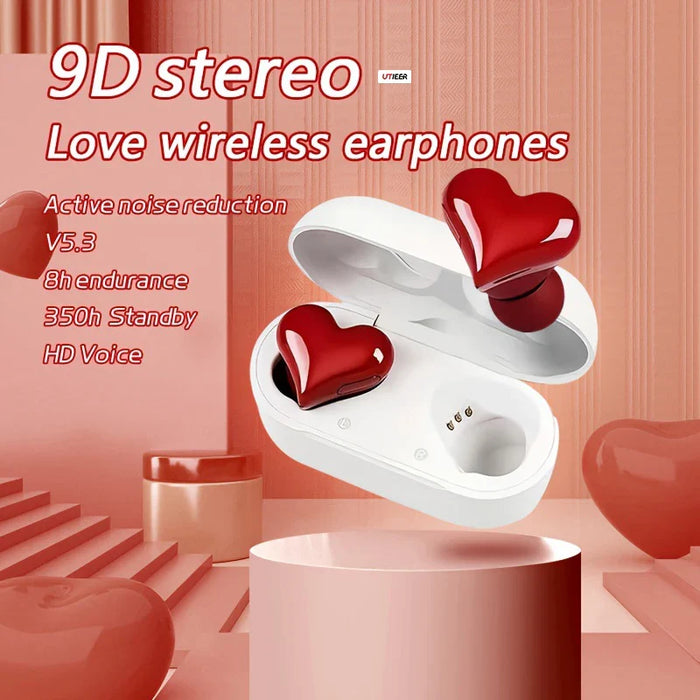 Wireless Heart Shaped Tooth Earphones With Noise Reduction