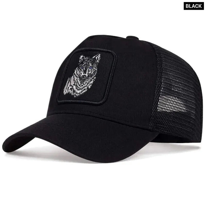 Wolf Embroidered Baseball Cap / Hat For Outdoor Sun Protection