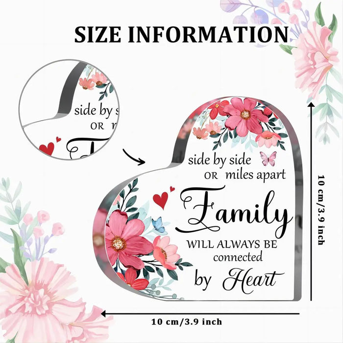 Family Roots Heartfelt Acrylic Souvenir