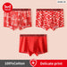 3 Piece Mens Red Print Boxers