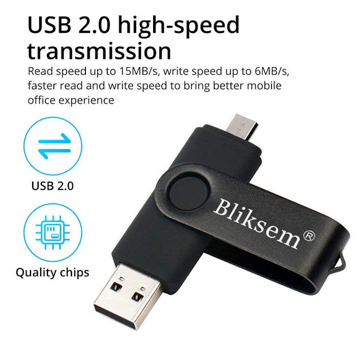 Otg Flash Drive 32gb 64gb High Speed Usb2.0 For Pc Mobile