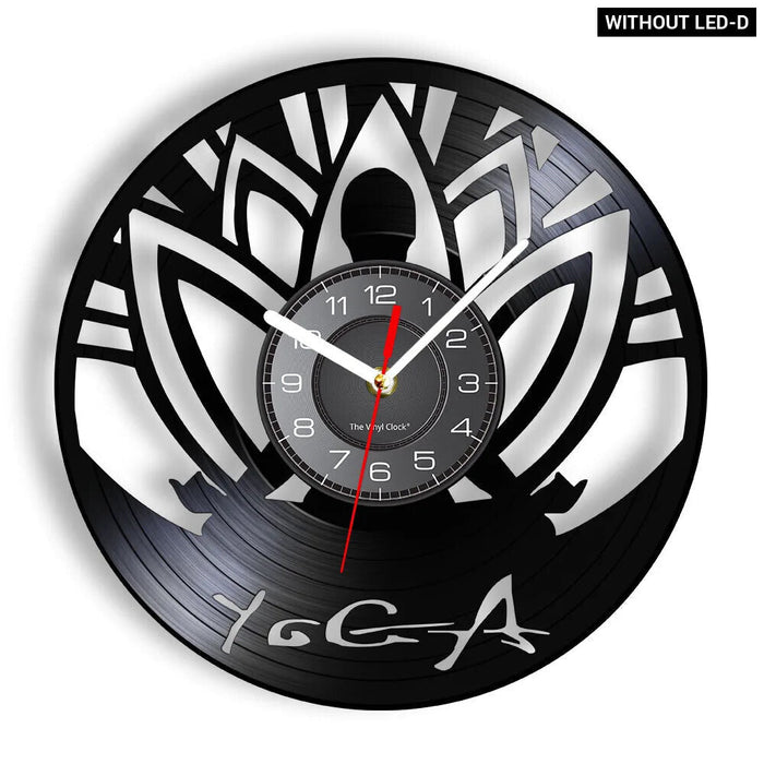 Zen Buddha Vinyl Record Wall Clock