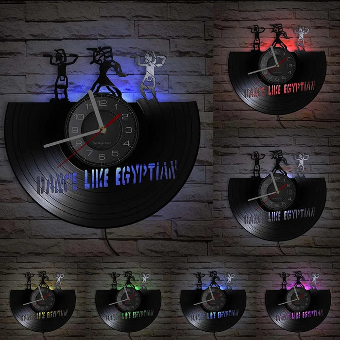 Egyptian Dance Vinyl Record Wall Clock