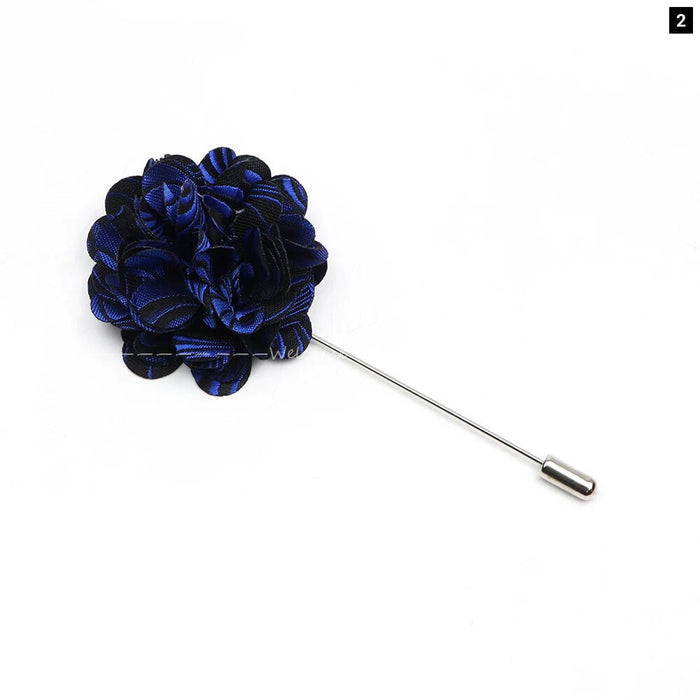 Handmade Romantic Flower Brooch Mens Wedding Suit Accessory