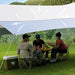 Awning Waterproof Tarp Tent Sun Shade Garden Canopy & Poles