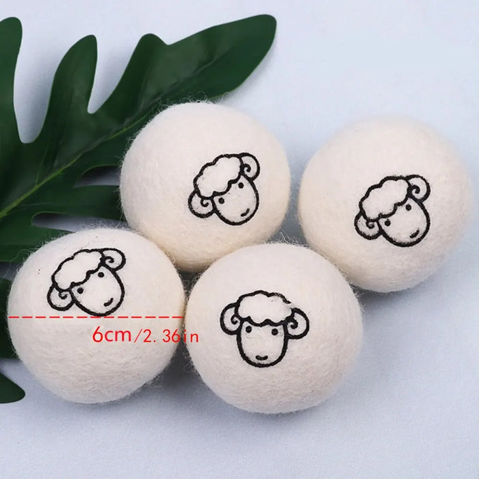 Pack Of 3 Wool Drying Balls For Anti Winding Laundry