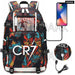 Unisex Cr7 Football Casual Daypack School Bag