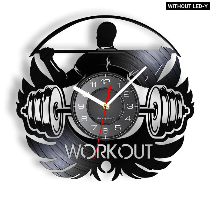 Silent Fitness Gym Wall Clock