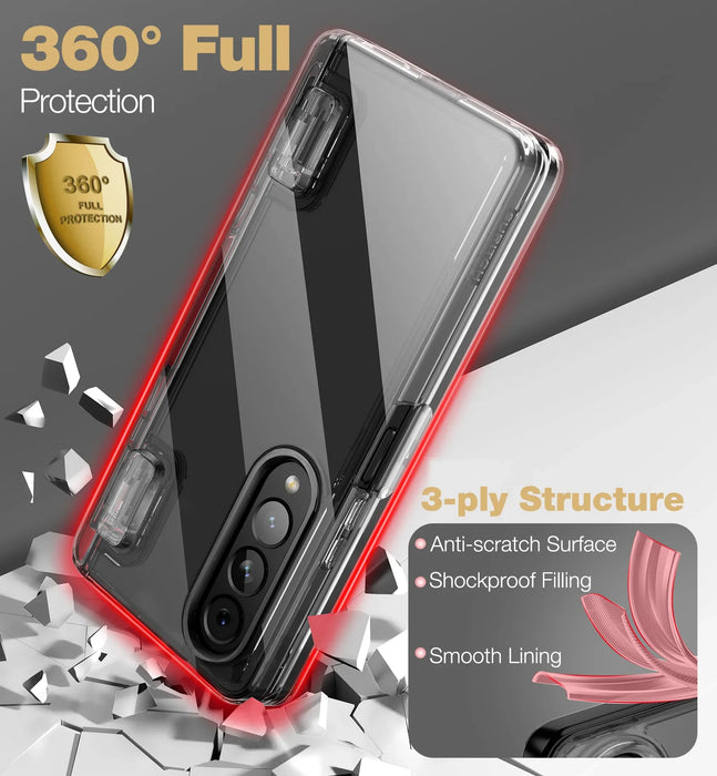 Clear Case With Full Body Bumper And Built In Screen