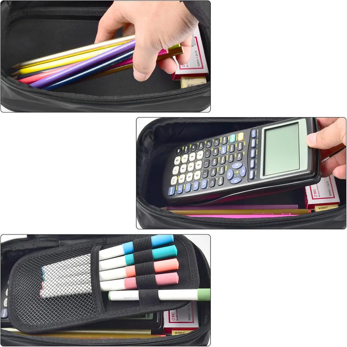 Large Pencil Case For School Office Hard Shell Organizer For Boys Box Only