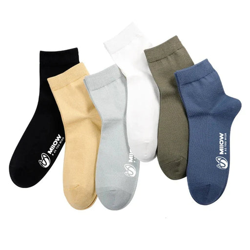 5 Pairs Cotton Mens Dress Socks