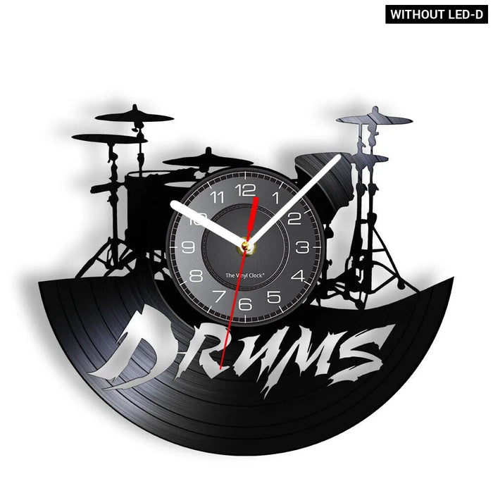 Personalized Drum Wall Clock For Music Lovers