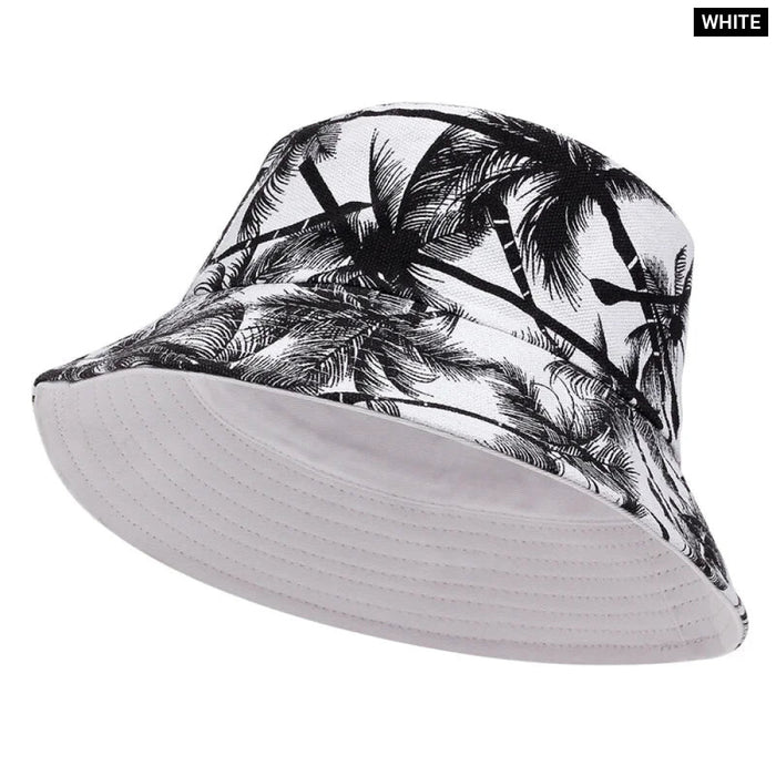 Tropical Coconut Tree Print Bucket Hat