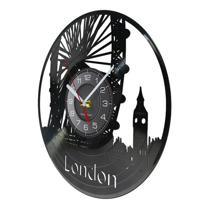 London Vinyl Record Wall Clock