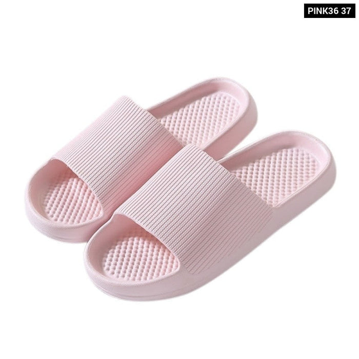 Fashion Men Women Sandals Anti Slip Wear Resistant EVA Thick Sole Comfortable Home Slippers Bathroom Flip Flops