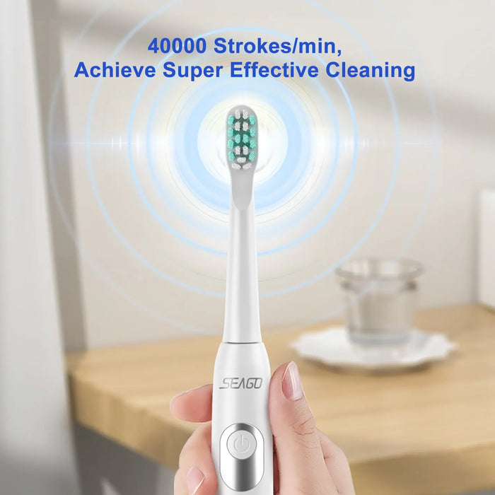 Supercharged Sonic Toothbrush 5 Modes Rechargeable LED Indicator