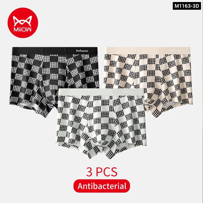 Pack Of 3 Modal Mens Boxers Antibacterial And Breathable